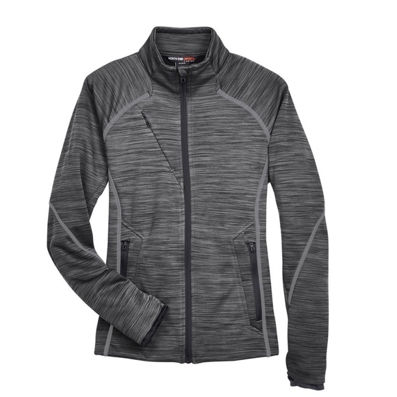 North End Jackets & Blazers - North End Womens Flux Melange Bonded Fleece Jacket size M